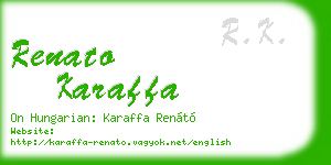 renato karaffa business card